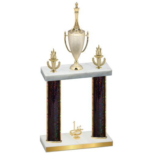Double Black Glacier First Place Chess Trophy