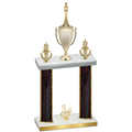 Double Black Glacier Third Place Chess Trophy