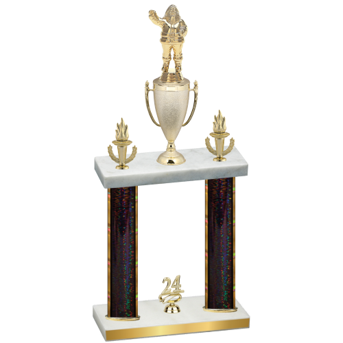 Double Black Glacier Year Holiday Trophy