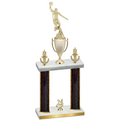 Double Black Glacier Year Basketball Trophy