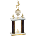 Double Black Glacier First Place Majorette Trophy