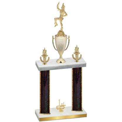 Double Black Glacier First Place Majorette Trophy