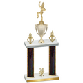 Double Black Glacier Year Majorette Trophy