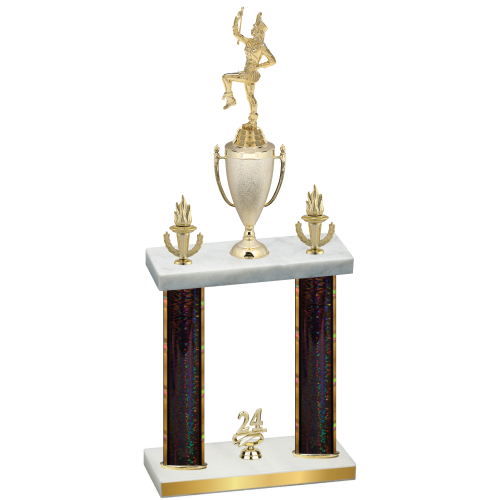 Double Black Glacier Year Majorette Trophy