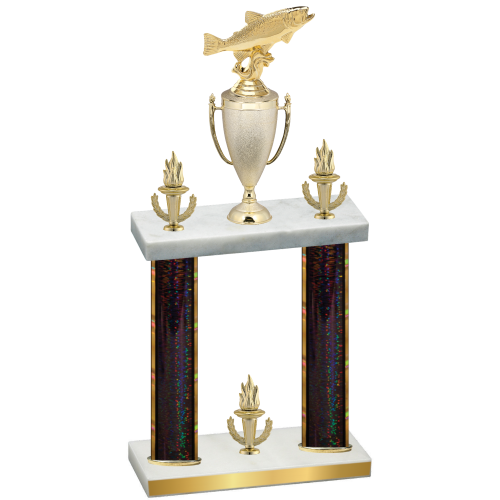 Double Black Glacier Victory Fishing Trophy