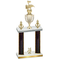 Double Black Glacier Year Music Trophy
