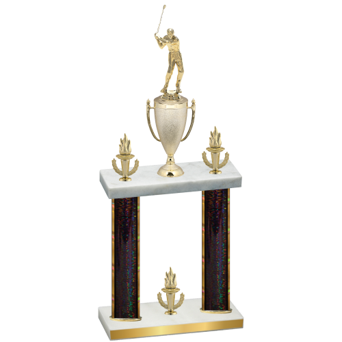 Double Black Glacier Victory Golf Trophy