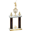 Double Black Glacier Fourth Place Golf Trophy