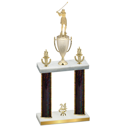 Double Black Glacier Year Golf Trophy