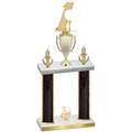 Double Black Glacier Third Place Golf Trophy