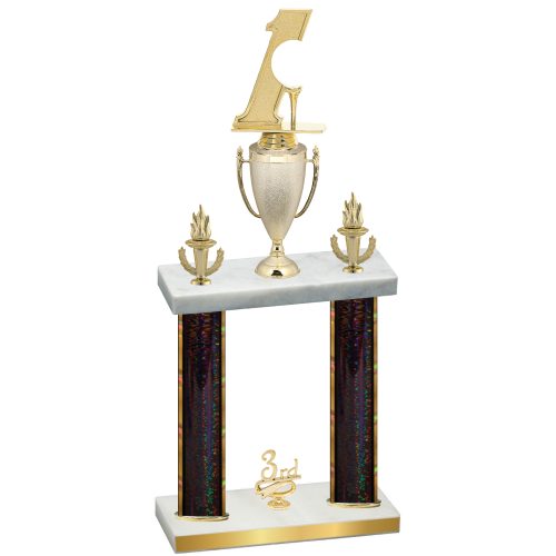 Double Black Glacier Third Place Golf Trophy