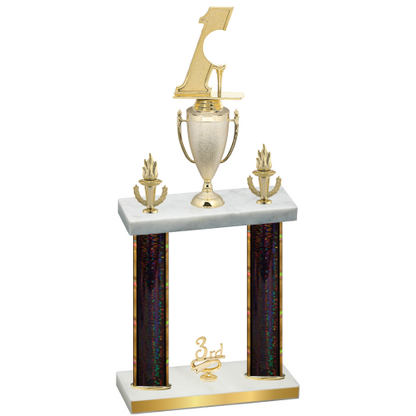 Double Black Glacier Third Place Golf Trophy