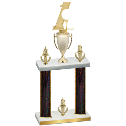 Double Black Glacier Victory Golf Trophy