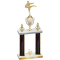 Double Black Glacier Second Place Karate Trophy
