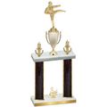 Double Black Glacier Third Place Karate Trophy