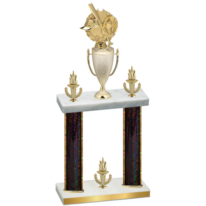 Double Black Glacier Victory Baseball Trophy
