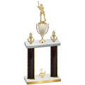 Double Black Glacier Second Place Baseball Trophy