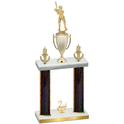 Double Black Glacier Second Place Baseball Trophy