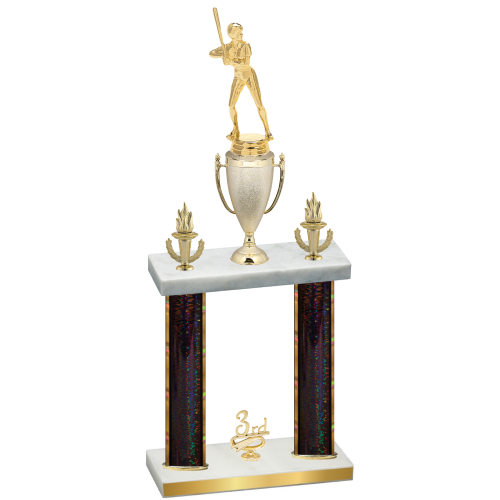 Double Black Glacier Third Place Softball Trophy