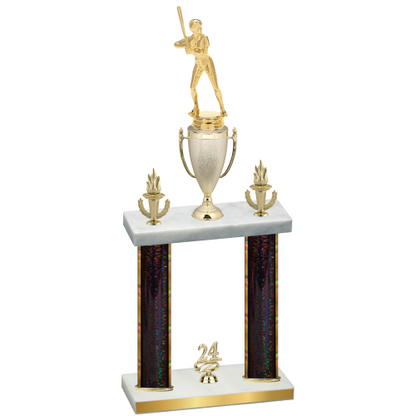 Double Black Glacier Year Softball Trophy