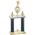 Double Black Carbon Fiber First Place Rugby Trophy