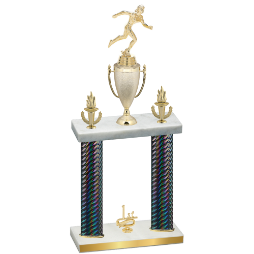 Double Black Carbon Fiber First Place Running Trophy