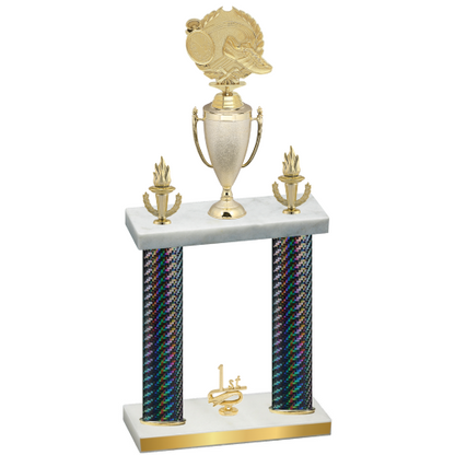 Double Black Carbon Fiber First Place Running Trophy