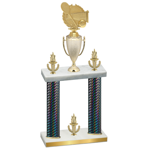 Double Black Carbon Fiber Victory Tennis Trophy
