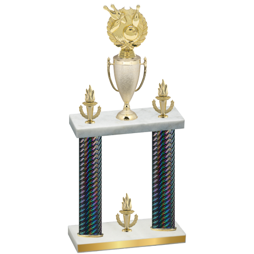 Double Black Carbon Fiber Victory Bowling Trophy