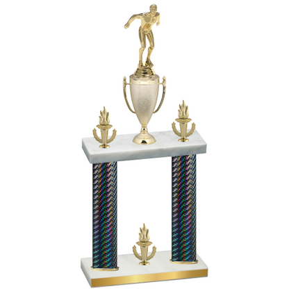 Double Black Carbon Fiber Victory Swimming Trophy