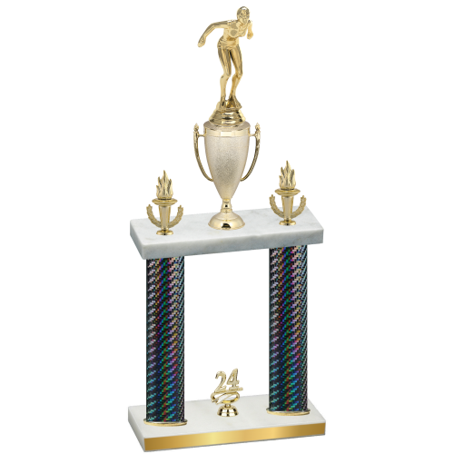 Double Black Carbon Fiber Year Tennis Trophy