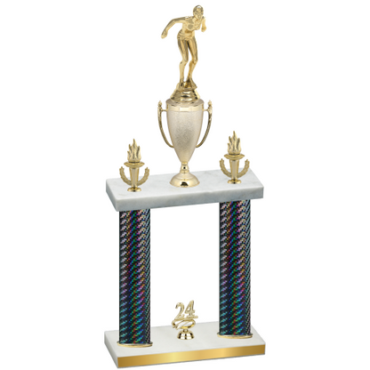 Double Black Carbon Fiber Year Tennis Trophy