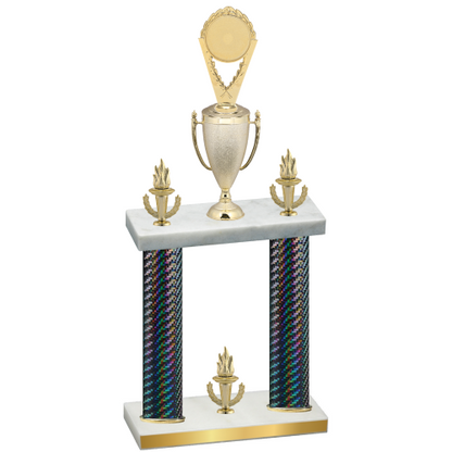 Double Black Carbon Fiber Victory Insert Trophy