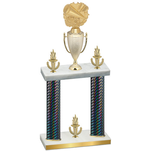 Double Black Carbon Fiber Victory Cheerleading Trophy