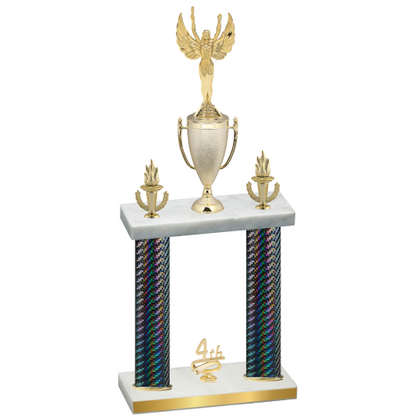 Double Black Carbon Fiber Fourth Place Victory Trophy