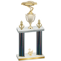 Double Black Carbon Fiber Second Place Cars Trophy