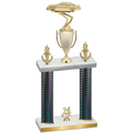 Double Black Carbon Fiber Year Cars Trophy