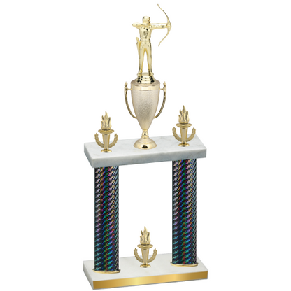 Double Black Carbon Fiber Victory Archery Trophy