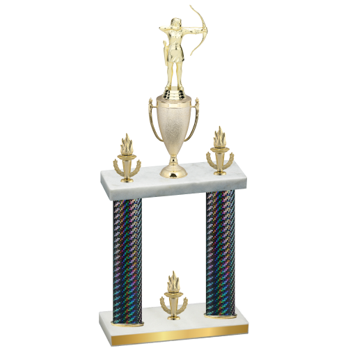 Double Black Carbon Fiber Victory Archery Trophy