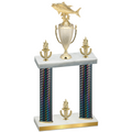 Double Black Carbon Fiber Victory Fishing Trophy