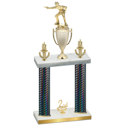 Double Black Carbon Fiber Second Place Shooter Trophy