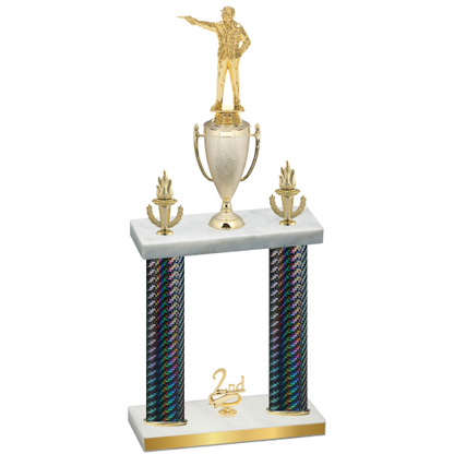 Double Black Carbon Fiber Second Place Shooter Trophy