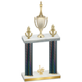 Double Black Carbon Fiber First Place Chess Trophy