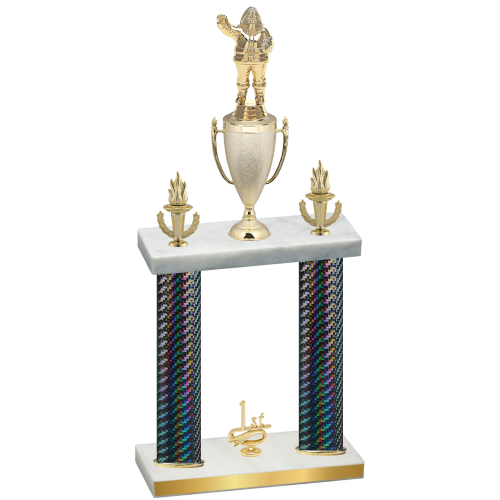 Double Black Carbon Fiber First Place Holiday Trophy