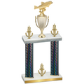 Double Black Carbon Fiber Victory Fishing Trophy