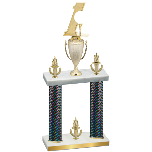 Double Black Carbon Fiber Victory Golf Trophy