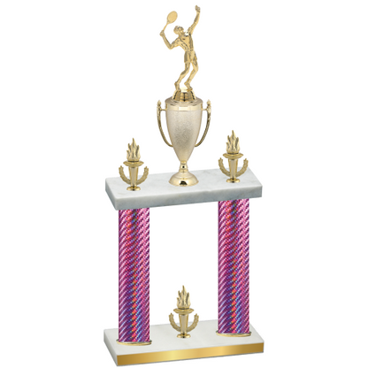 Double Pink Carbon Fiber Victory Tennis Trophy