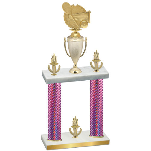 Double Pink Carbon Fiber Victory Tennis Trophy