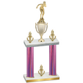 Double Pink Carbon Fiber Victory Tennis Trophy