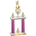 Double Pink Carbon Fiber Victory Hockey Trophy